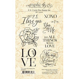 Graphic 45 P.S. I Love You Clear Stamps (4502645) (OUTLET)