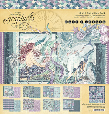 Graphic 45 Make a Splash 12x12 Inch Collection Pack (4502667) (OUTLET) Graphic 45 Make a Splash 12x12 Inch Collection Pack (4502667) (OUTLET)