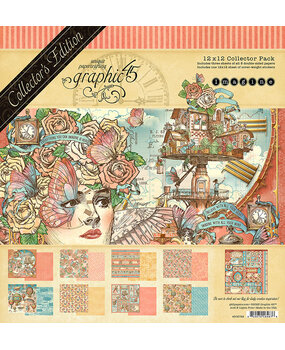 Graphic 45 Imagine 12x12 Inch Collector's Edition Pack with Stickers (4502722) (OUTLET)