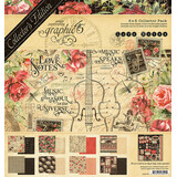 Graphic 45 Love Notes 8x8 Inch Collector's Edition Pack with Stickers (4502781) (OUTLET)