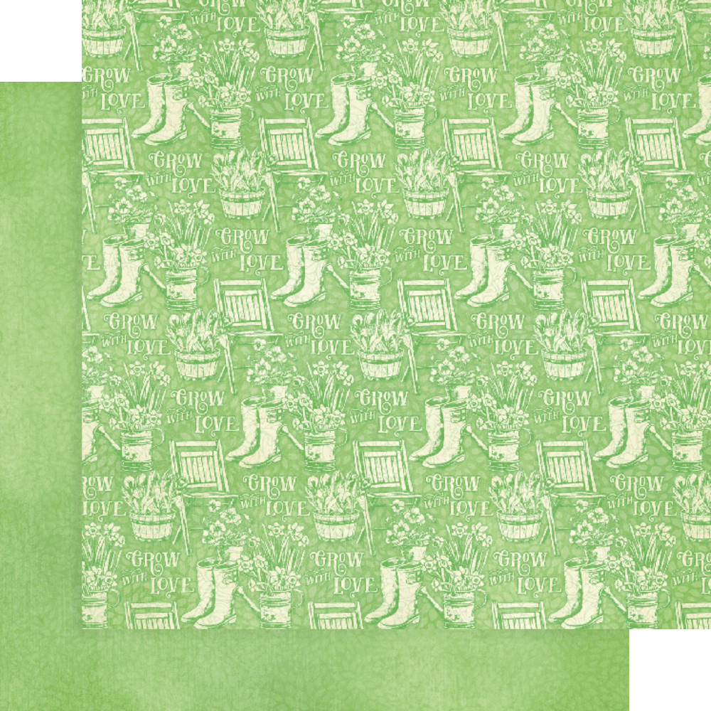Graphic 45 Grow with Love 12x12 Inch Patterns & Solids Pack (4502817) (OUTLET)