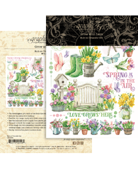 Graphic 45 Grow with Love Rub-On Transfers (4502821) (OUTLET)
