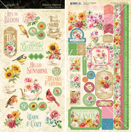 Graphic 45 Season to Celebrate Sticker Set (4502955) (OUTLET) Graphic 45 Season to Celebrate Sticker Set (4502955) (OUTLET)