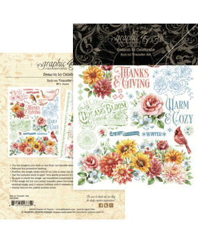 Graphic 45 Season to Celebrate Rub-On Transfers (4502958) (OUTLET)