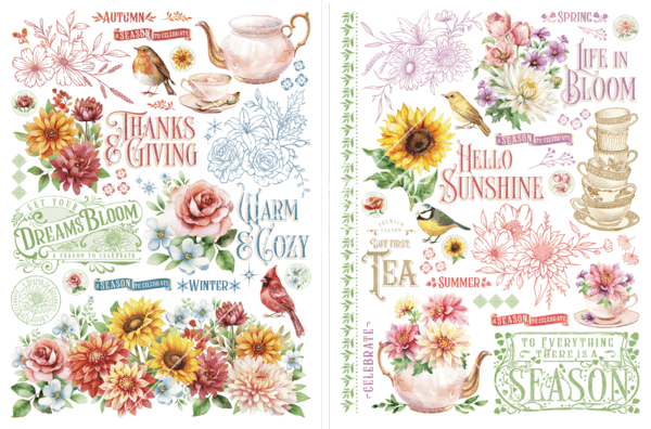 Graphic 45 Season to Celebrate Rub-On Transfers (4502958) (OUTLET) Graphic 45 Season to Celebrate Rub-On Transfers (4502958) (OUTLET)