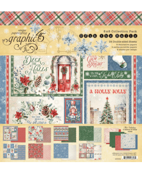 Graphic 45 Deck the Halls 8x8 Inch Collection Pack (4503092) (OUTLET)