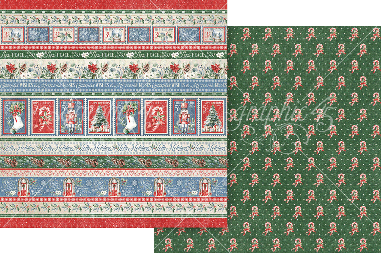 Graphic 45 Deck the Halls 12x12 Inch Collection Pack (4503093) (OUTLET)