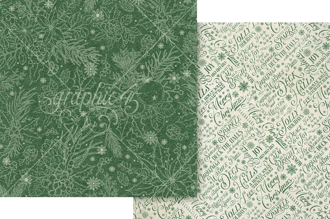 Graphic 45 Deck the Halls 12x12 Inch Collection Pack (4503093) (OUTLET)