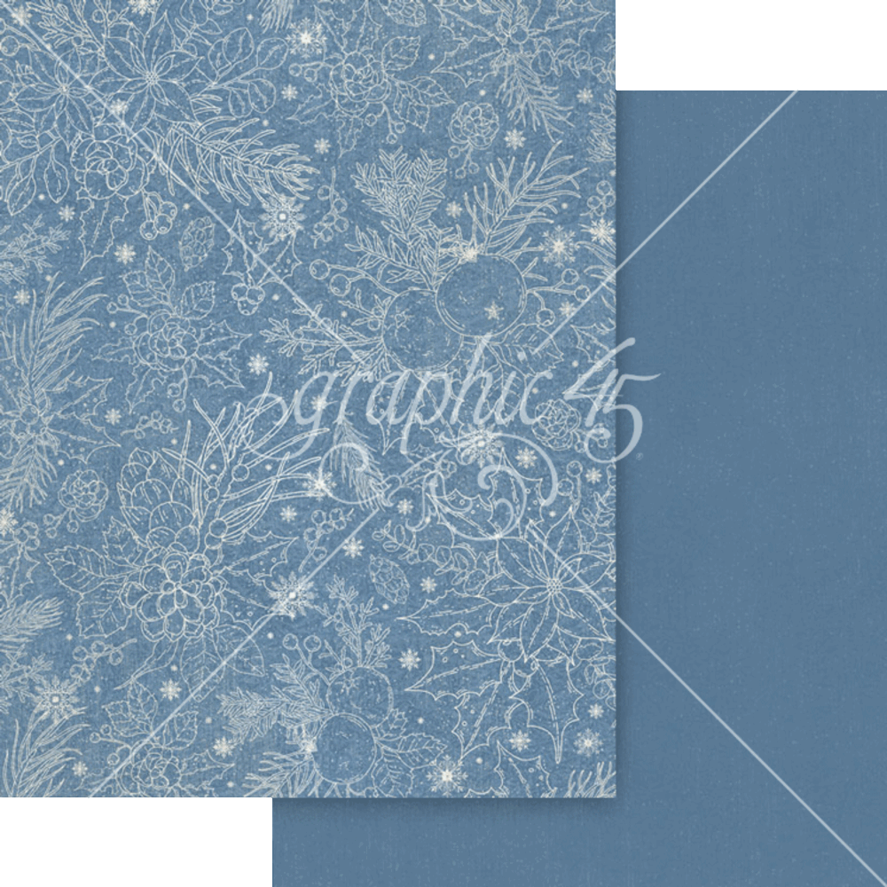 Graphic 45 Deck the Halls 8.5x11 Inch Patterns & Solids Pack (4503094) (OUTLET)