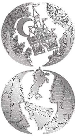 Gemini Fairytale Forest Create-a-Card Dies (GEM-MD-CAD-FAFOR) (OUTLET)