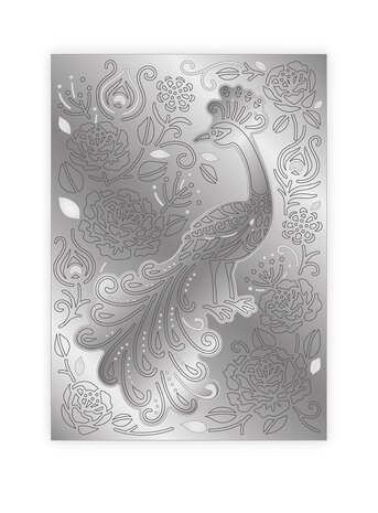 Gemini 3-in-1 Floral Peacock Create-a-Card Dies (GEM-MD-CAD-FLPE) (OUTLET)