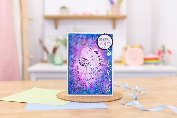 Gemini 3-in-1 Floral Peacock Create-a-Card Dies (GEM-MD-CAD-FLPE) (OUTLET)