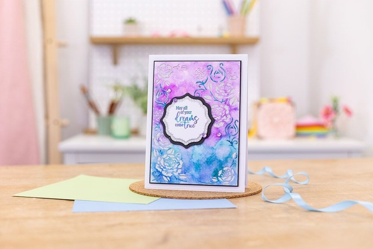 Gemini 3-in-1 Floral Peacock Create-a-Card Dies (GEM-MD-CAD-FLPE) (OUTLET)