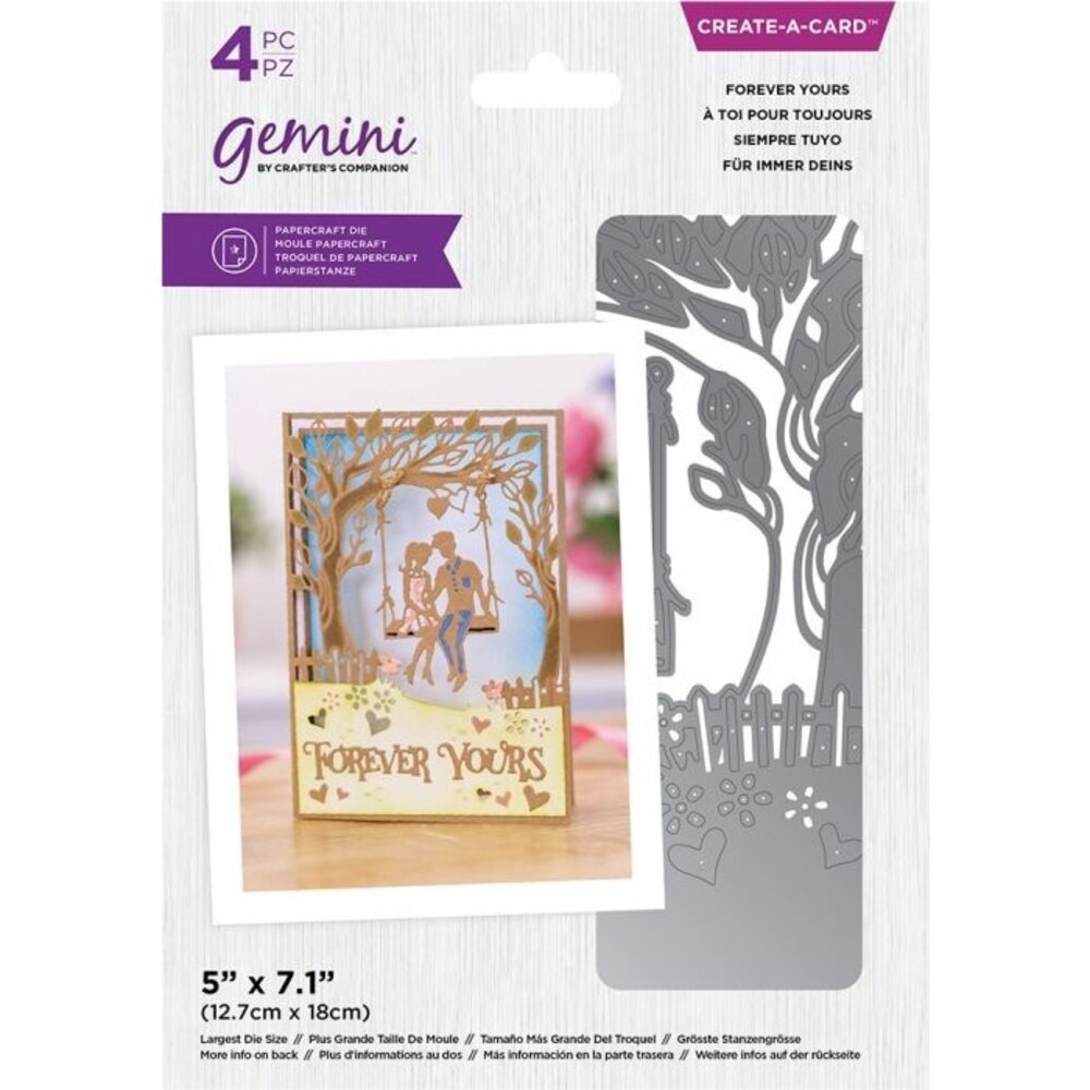 Gemini Forever Yours Create-a-Card Dies (GEM-MD-CAD-FORY) (OUTLET)