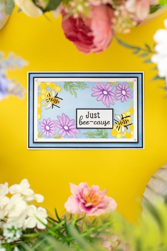 Gemini Paper Piecing Happy Bees Create-a-Card Dies (GEM-MD-CAD-HABE) (OUTLET)