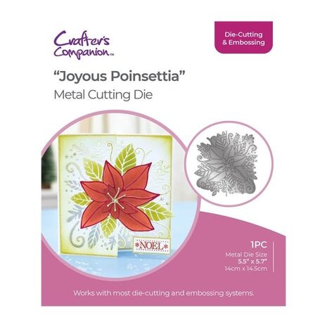 Gemini Half Create a Card Die Joyous Poinsettia (GEM-MD-CAD-JOPO) (OUTLET) Gemini Half Create a Card Die Joyous Poinsettia (GEM-MD-CAD-JOPO) (OUTLET)