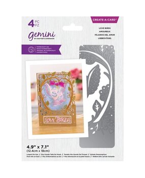 Gemini Love Birds Create-a-Card Dies (GEM-MD-CAD-LBIR) (OUTLET) Gemini Love Birds Create-a-Card Dies (GEM-MD-CAD-LBIR) (OUTLET)