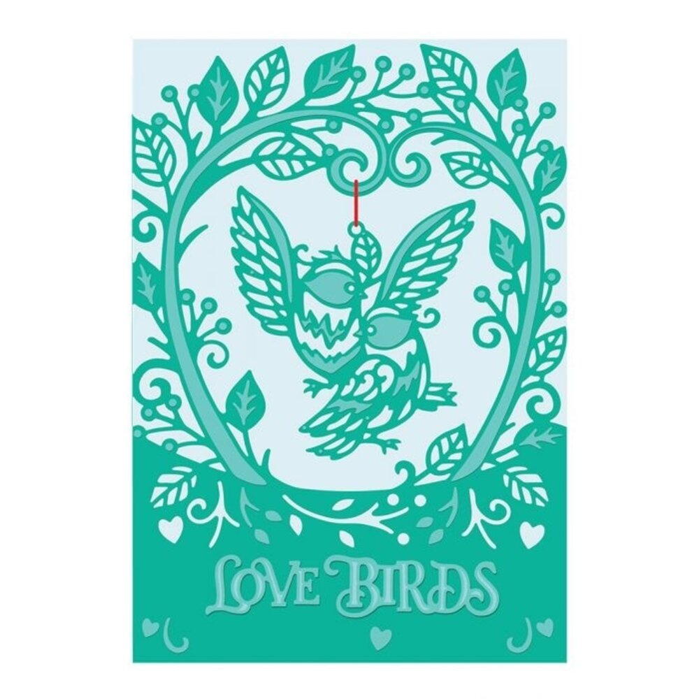 Gemini Love Birds Create-a-Card Dies (GEM-MD-CAD-LBIR) (OUTLET)