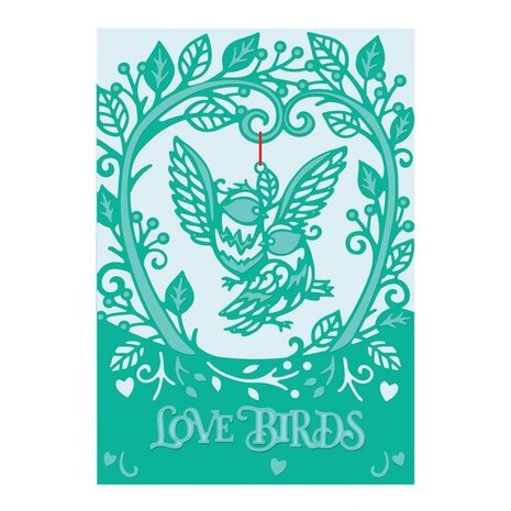 Gemini Love Birds Create-a-Card Dies (GEM-MD-CAD-LBIR) (OUTLET)