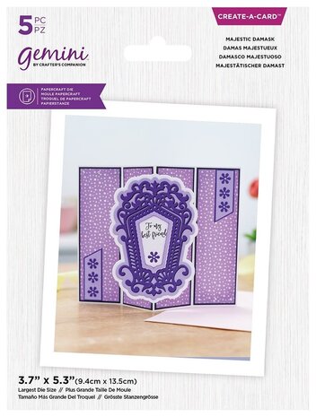 Gemini Ornate Pop-Out Majestic Damask Create-a-Card Dies (GEM-MD-CAD-MAJDA) (OUTLET) Gemini Ornate Pop-Out Majestic Damask Create-a-Card Dies (GEM-MD-CAD-MAJDA) (OUTLET)