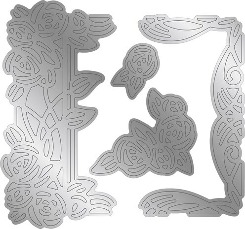 Gemini Floral Aperture Nouveau Roses Create-a-Card Dies (GEM-MD-CAD-NRO) (OUTLET)