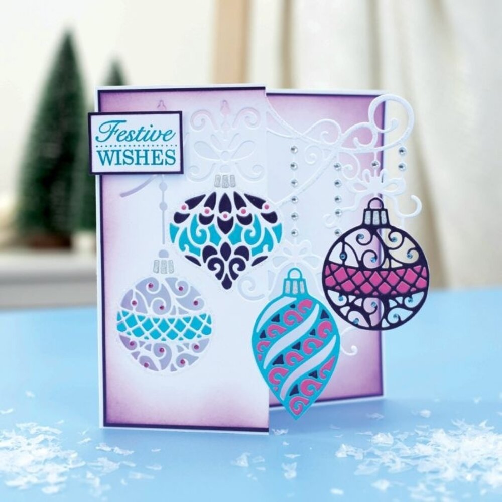 Gemini Half Create a Card Die Pretty Baubles (GEM-MD-CAD-PRBA) (OUTLET)