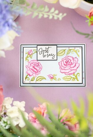Gemini Paper Piecing Radiant Roses Create-a-Card Dies (GEM-MD-CAD-RARO) (OUTLET)