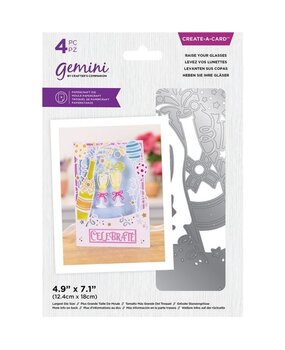 Gemini Raise your Glasses Create-a-Card Dies (GEM-MD-CAD-RAYG) (OUTLET) Gemini Raise your Glasses Create-a-Card Dies (GEM-MD-CAD-RAYG) (OUTLET)