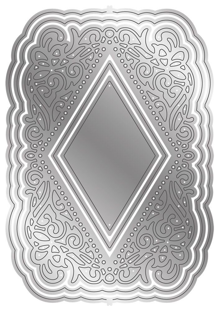Gemini Ornate Pop-Out Regal Diamond Create-a-Card Dies (GEM-MD-CAD-REGDIA) (OUTLET)