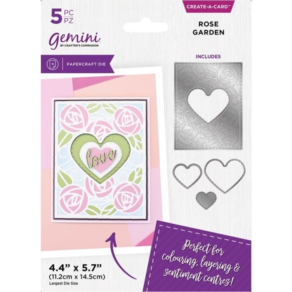 Gemini Rose Garden Create-a-Card Dies (GEM-MD-CAD-ROGA) (OUTLET)