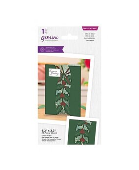 Gemini Sprig of Holly Create-a-Card Dies (GEM-MD-CAD-SPHO) (OUTLET) Gemini Sprig of Holly Create-a-Card Dies (GEM-MD-CAD-SPHO) (OUTLET)