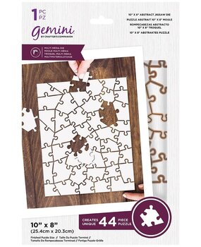 Gemini 10x8 Inch Abstract Jigsaw Multi Media Dies (44pcs) (GEM-MMD-ABJIG44) (OUTLET)