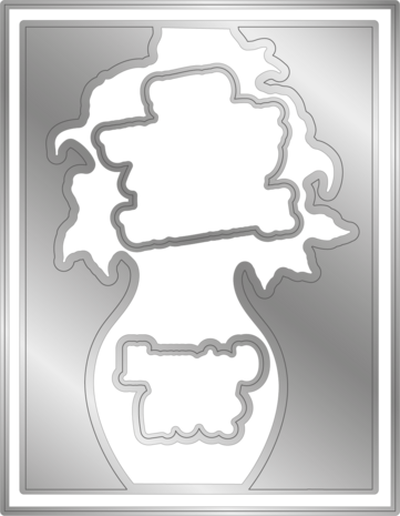 Gemini Colourable Create-a-Card Stamp & Die A Special Bouquet (GEM-STD-ASBO) (OUTLET)