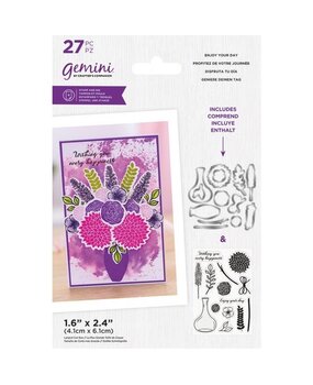 Gemini Enjoy Your Day Build-A-Bouquet Stamp & Die (GEM-STD-BAB-EJD) (OUTLET)