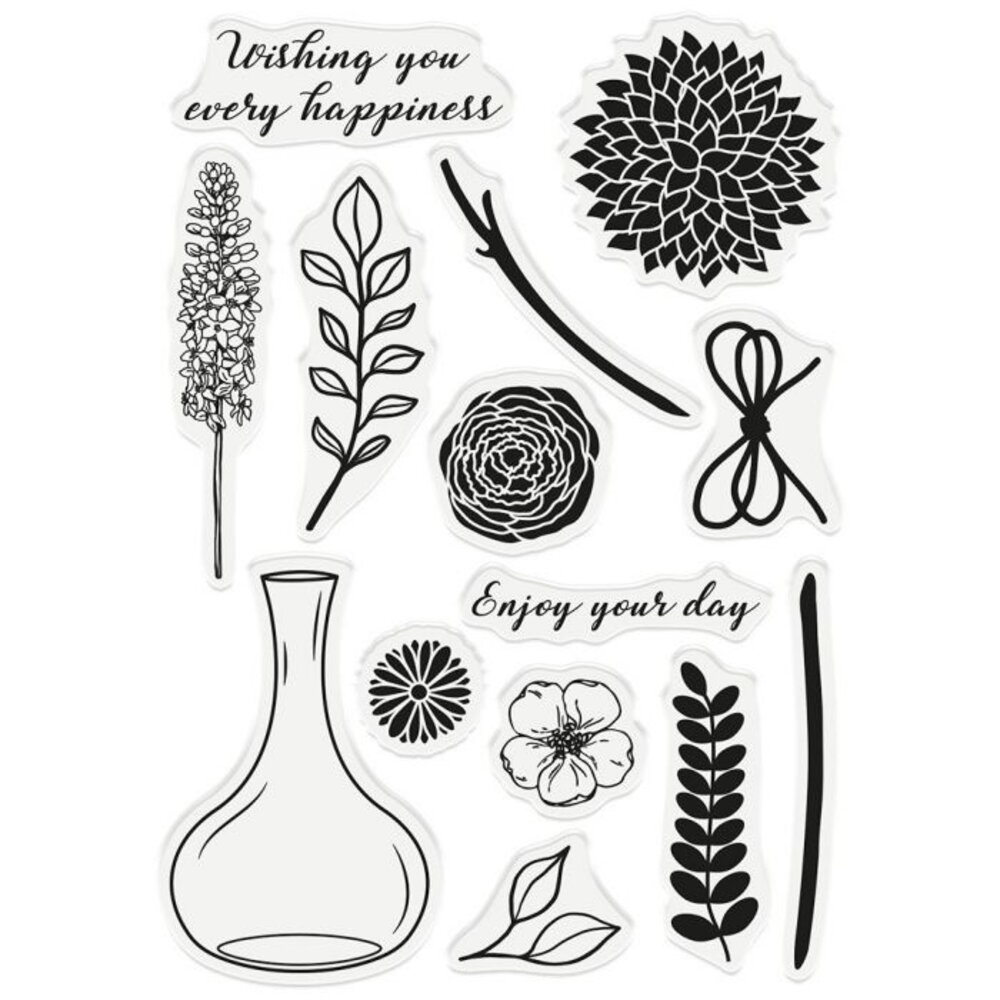 Gemini Enjoy Your Day Build-A-Bouquet Stamp & Die (GEM-STD-BAB-EJD) (OUTLET)