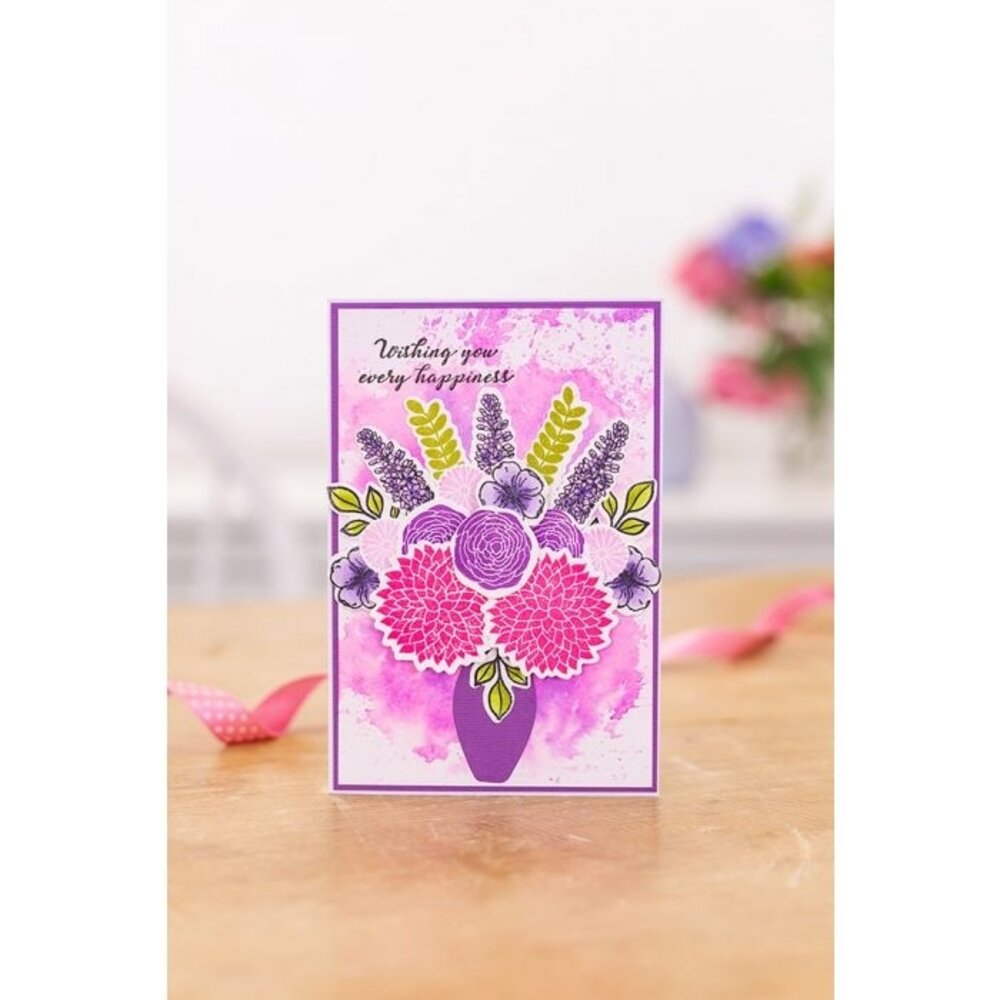 Gemini Enjoy Your Day Build-A-Bouquet Stamp & Die (GEM-STD-BAB-EJD) (OUTLET)