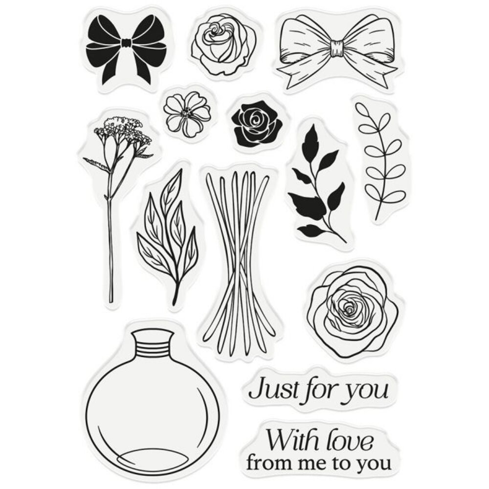 Gemini Just For You Build-A-Bouquet Stamp & Die (GEM-STD-BAB-JFY) (OUTLET)