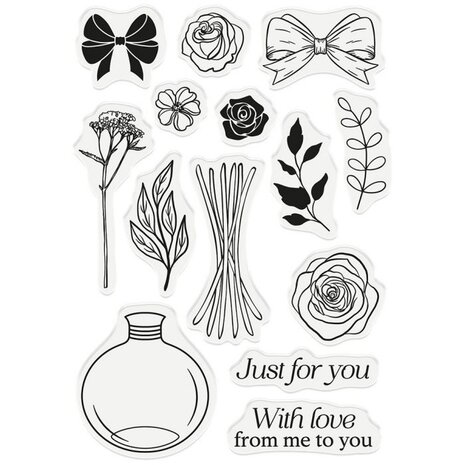 Gemini Just For You Build-A-Bouquet Stamp & Die (GEM-STD-BAB-JFY) (OUTLET)