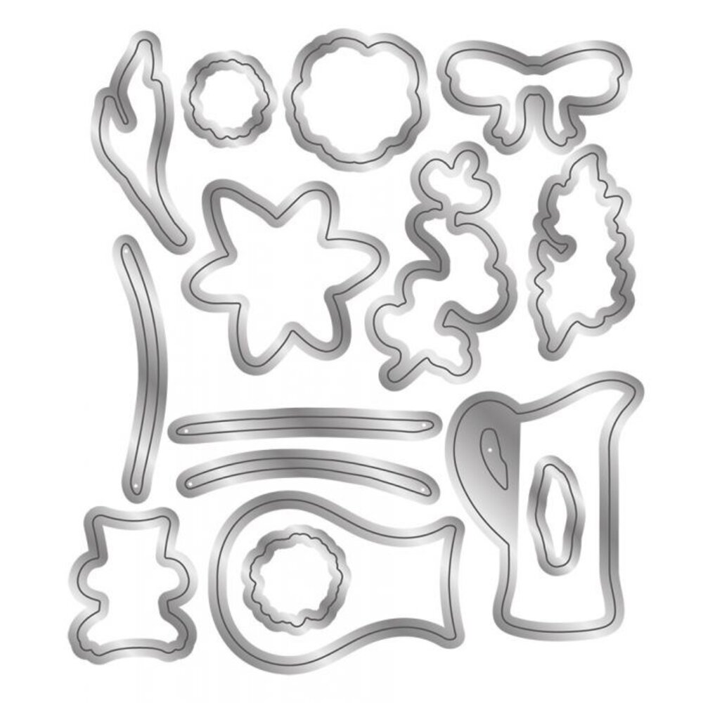 Gemini Wishing You Well Build-A-Bouquet Stamp & Die (GEM-STD-BAB-WYW) (OUTLET)