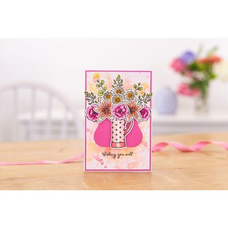 Gemini Wishing You Well Build-A-Bouquet Stamp & Die (GEM-STD-BAB-WYW) (OUTLET)