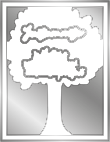 Gemini Colourable Create-a-Card Stamp & Die Beautiful Branches (GEM-STD-BBRAN) (OUTLET)
