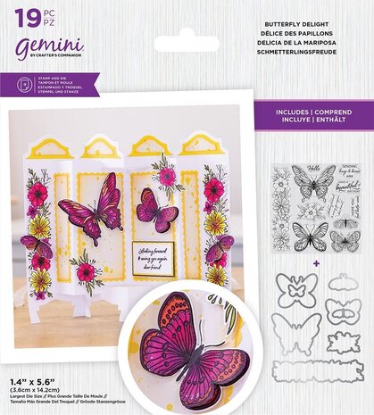 Gemini Butterfly Delight Stamp & Die (GEM-STD-BDEL) (OUTLET) Gemini Butterfly Delight Stamp & Die (GEM-STD-BDEL) (OUTLET)