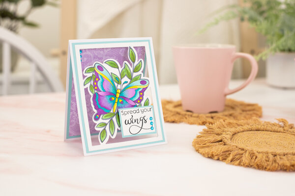 Gemini Colourable Create-a-Card Stamp & Die Beautiful Butterfly (GEM-STD-BEBUT) (OUTLET)