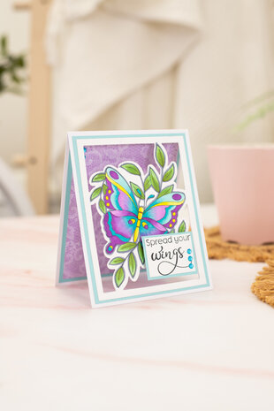 Gemini Colourable Create-a-Card Stamp & Die Beautiful Butterfly (GEM-STD-BEBUT) (OUTLET)