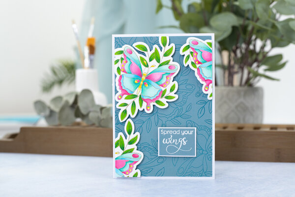 Gemini Colourable Create-a-Card Stamp & Die Beautiful Butterfly (GEM-STD-BEBUT) (OUTLET)