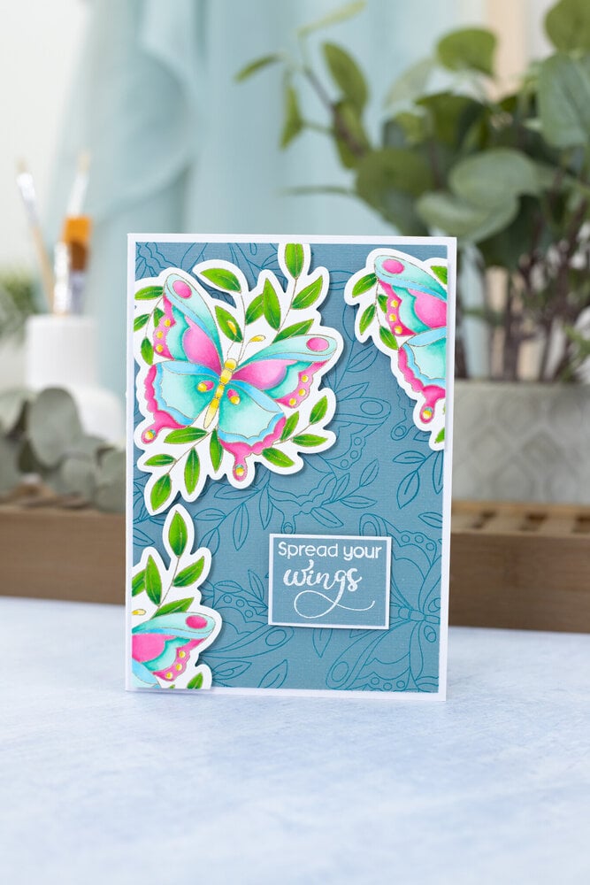 Gemini Colourable Create-a-Card Stamp & Die Beautiful Butterfly (GEM-STD-BEBUT) (OUTLET)