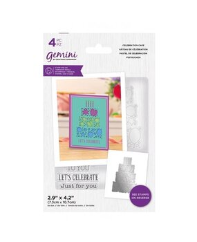 Gemini Celebration Cake Stamp &  Die (GEM-STD-CECA) (OUTLET)