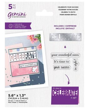 Gemini CELEBRATE Your Success Stamp & Die (GEM-STD-CELYS) (OUTLET)