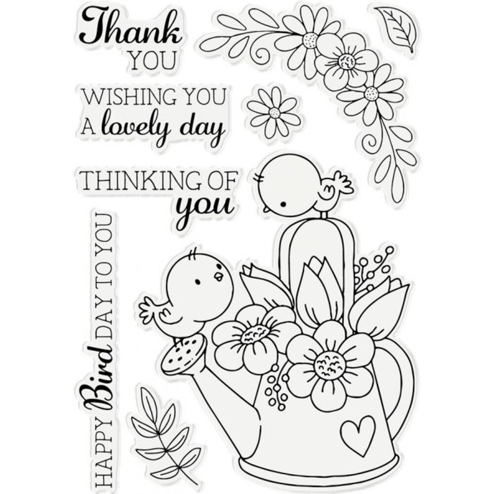 Gemini Birds & Bloom Stamp & Die (GEM-STD-CHRBLO) (OUTLET)