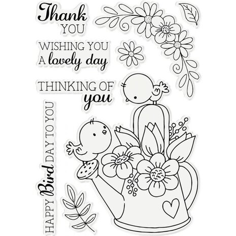 Gemini Birds & Bloom Stamp & Die (GEM-STD-CHRBLO) (OUTLET)